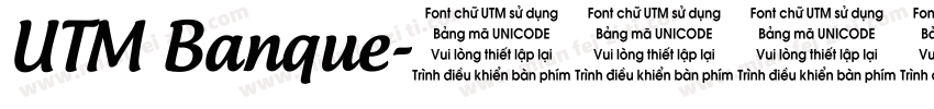 UTM Banque字体转换